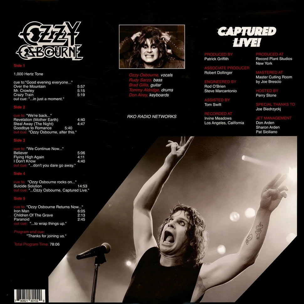 Ozzy Osbourne - Captured Live! (Limited Edition, Broadcast Import) (3 LP)