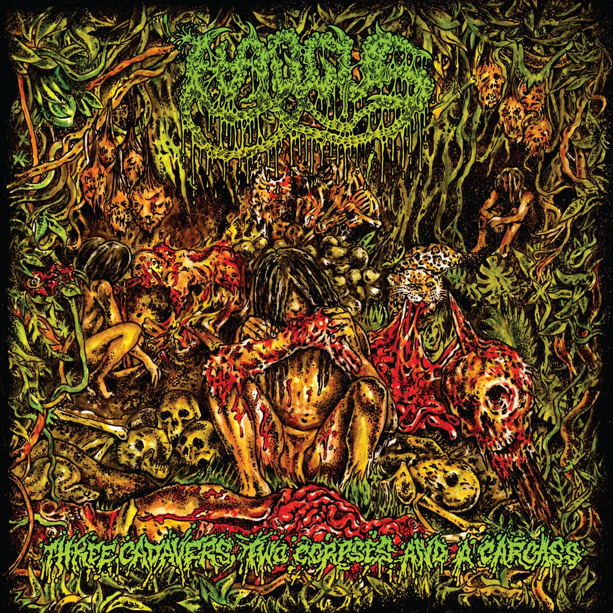 Haggus - 3 Cadavers, 2 Corpses And A Carcass (Limited Edition, Neon Green, 7-Inch Vinyl EP)