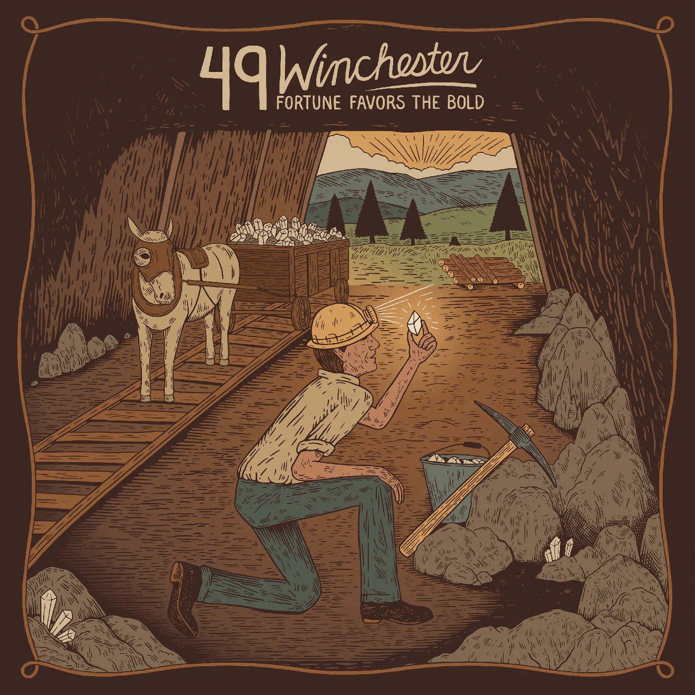 49 Winchester - And Green Splatter Vinyl) Fortune Favors The Bold (Red, Marigold