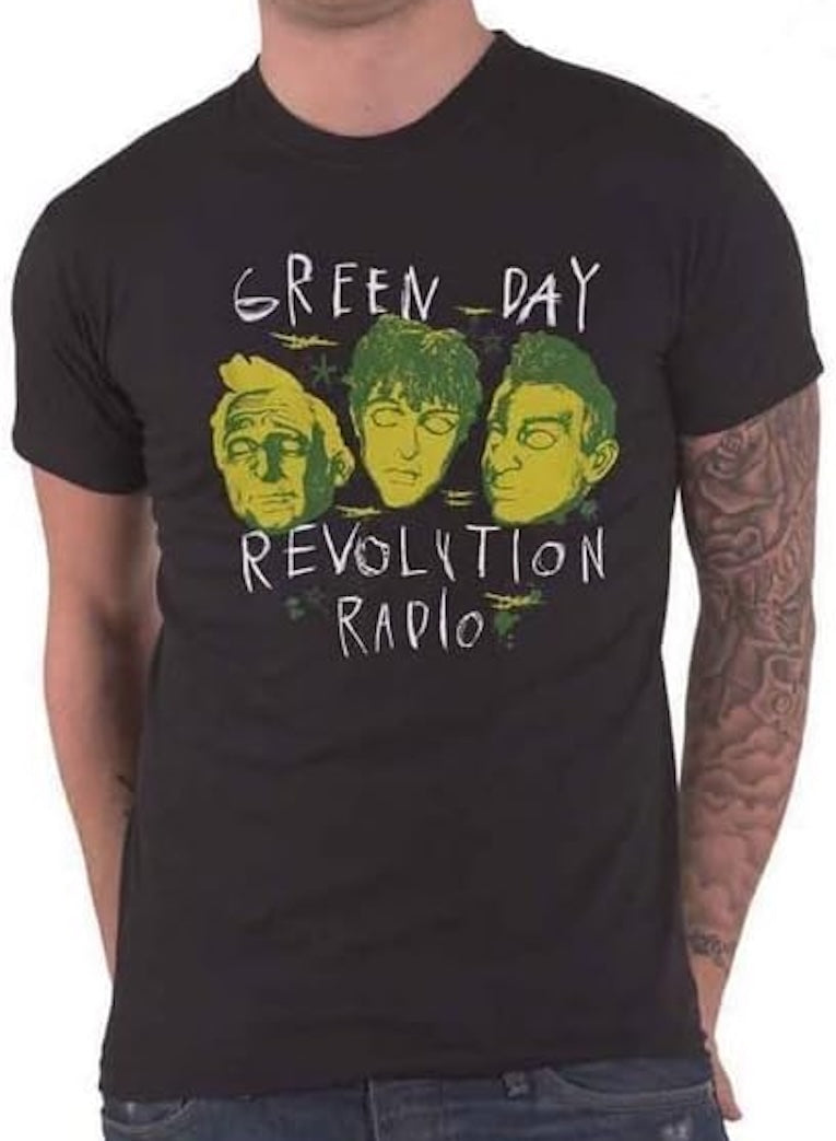 Green Day - Scribble Mask Tee (T-Shirt)