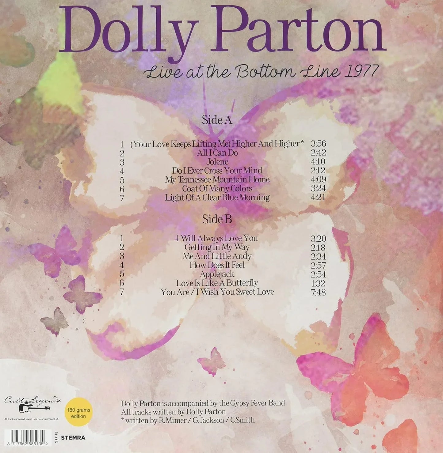 Dolly Parton - Live at The Bottom Line 1977 (Import) (LP)