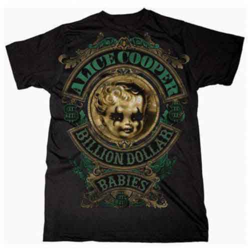 Alice Cooper - Billion Dollar Baby Crest (T-Shirt) - Joco Records