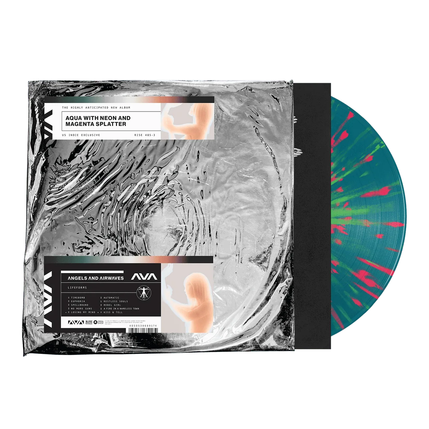 Angels & Airwaves - Lifeforms (Indie Exclusive, Aqua, Neon & Magenta Splatter Color) (LP) - Joco Records