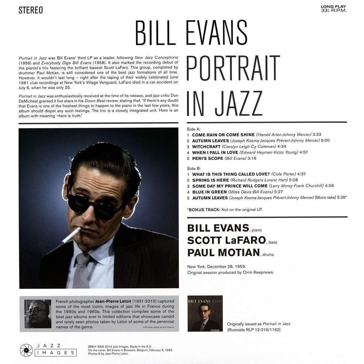 Bill Evans - Portrait In Jazz (Limited Edition, Gatefold, 180 Gram) (LP) - Joco Records