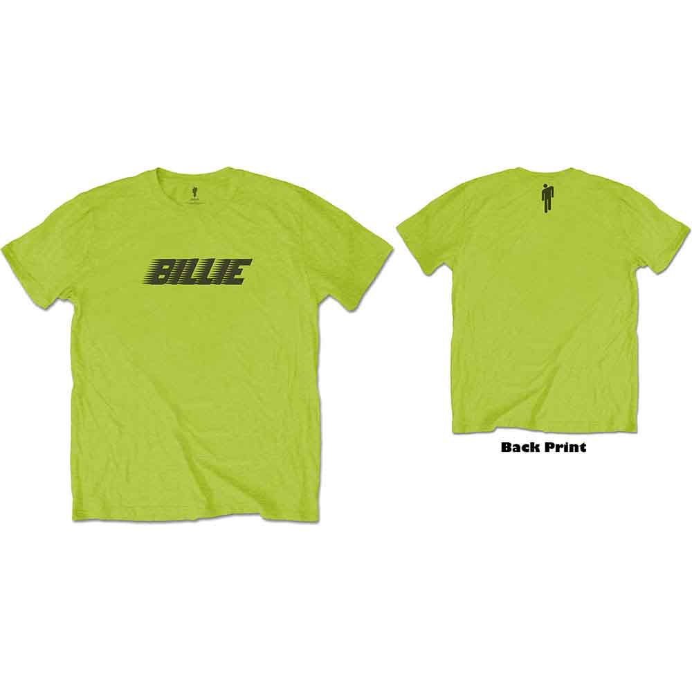 Billie Eilish - Racer Logo & Blohsh - Text Tee (T-Shirt) - Joco Records