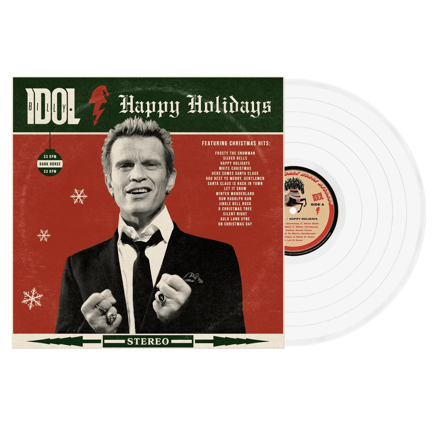 Billy Idol - Happy Holidays (Limited, Indie Exclusive, White Vinyl) (LP) - Joco Records