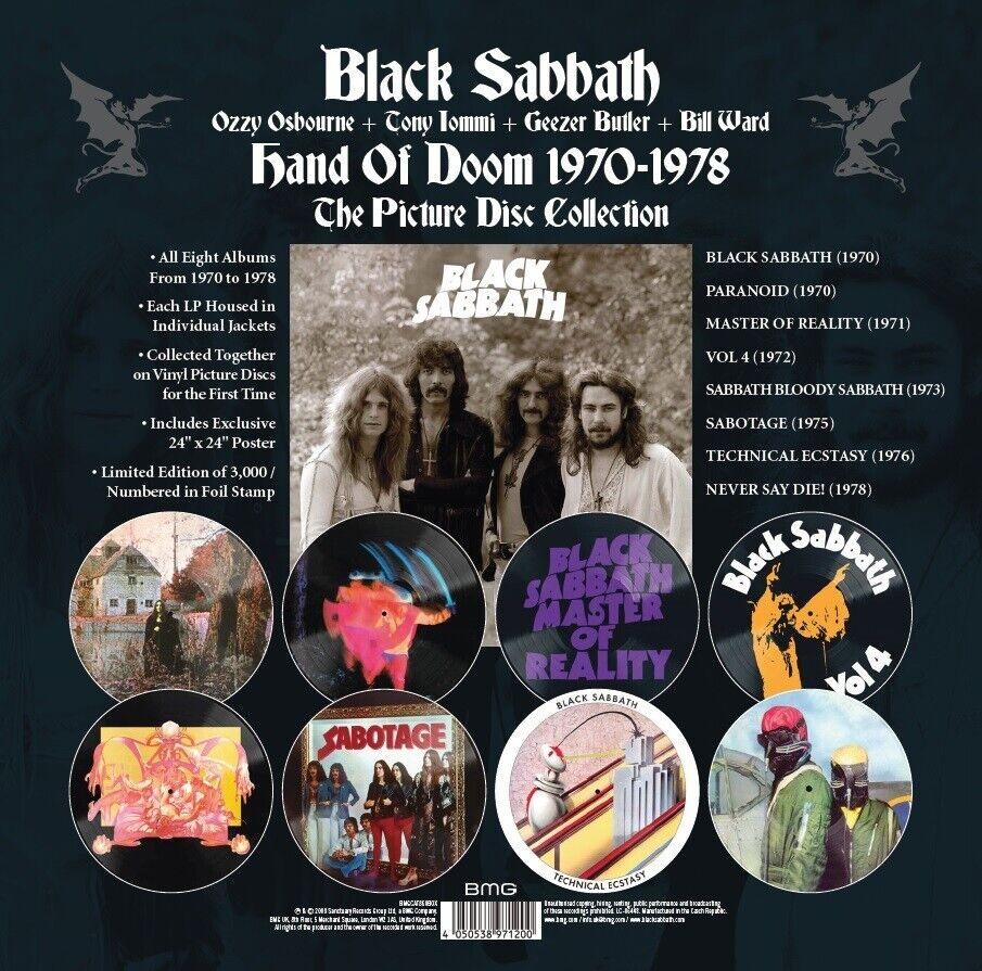 Black Sabbath - Hand Of Doom 1970-1978 (The Picture Disc Collection) (Box Set) (8 LP) - Joco Records