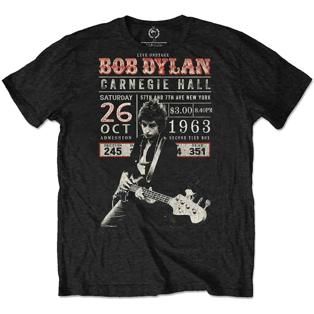 Bob Dylan - Carnegie Hall '63 (T-Shirt) - Joco Records