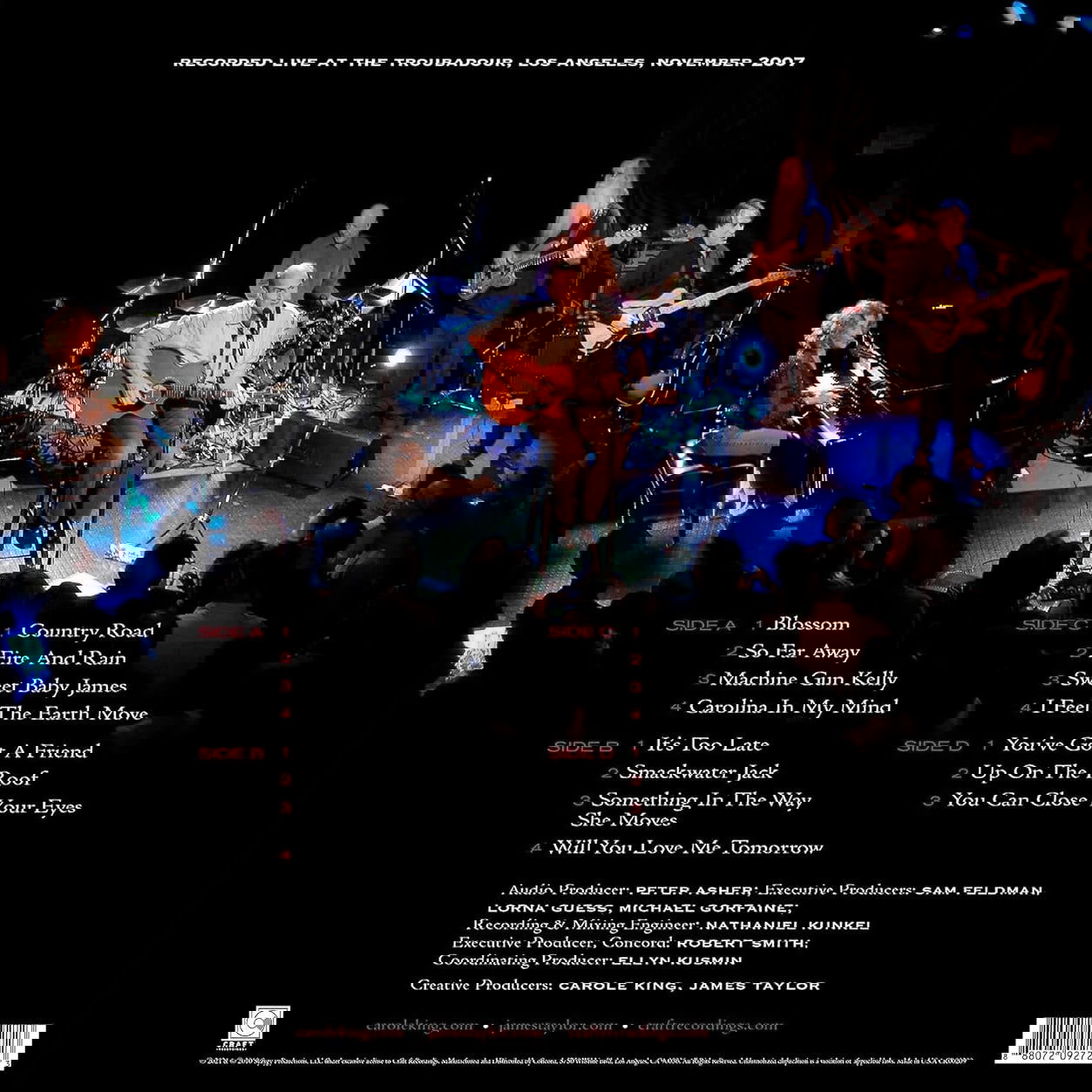 Carole King & James Taylor - Live At The Troubadour (2 LP) - Joco Records