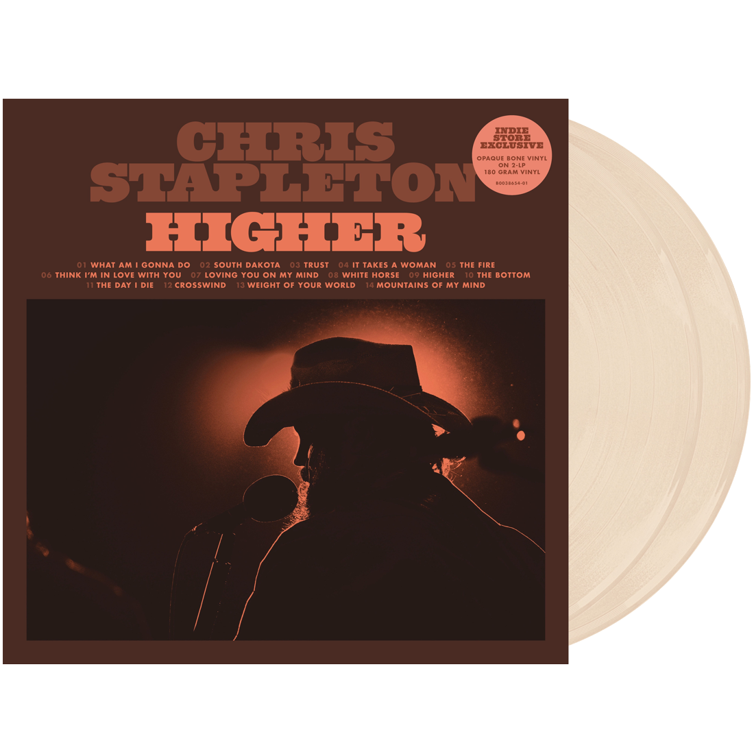 Chris Stapleton - Higher (Indie Exclusive, Bone Color Vinyl) (2 LP) - Joco Records