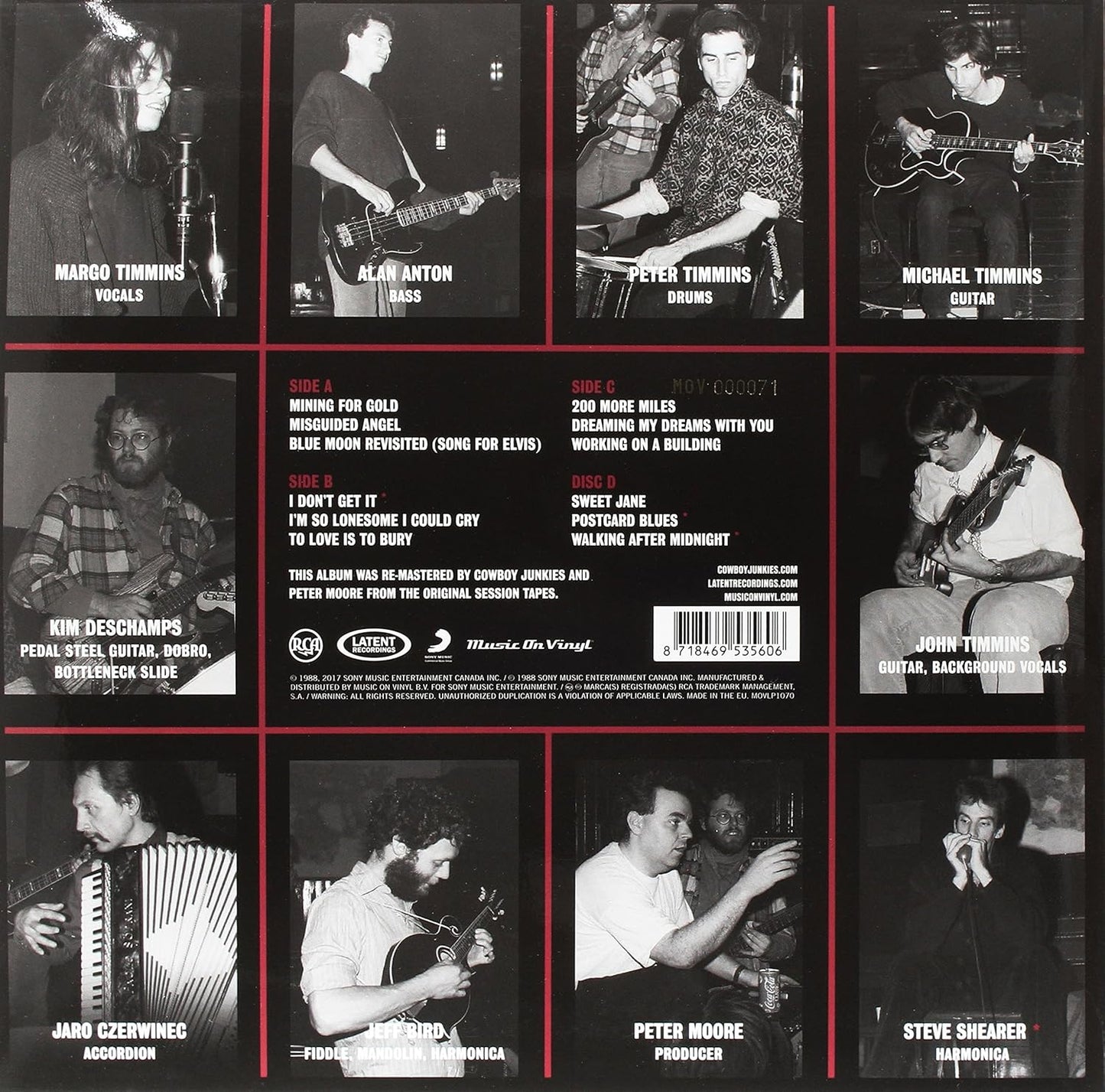 Cowboy Junkies - The Trinity Session (Remastered, 180 Gram) (2 LP) - Joco Records