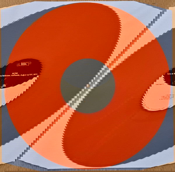 AC/DC - Live At Agora Ballroom, Cleveland Aug. 22, 1977 (Limited Broadcast Import, Orange Vinyl) (LP) - Joco Records