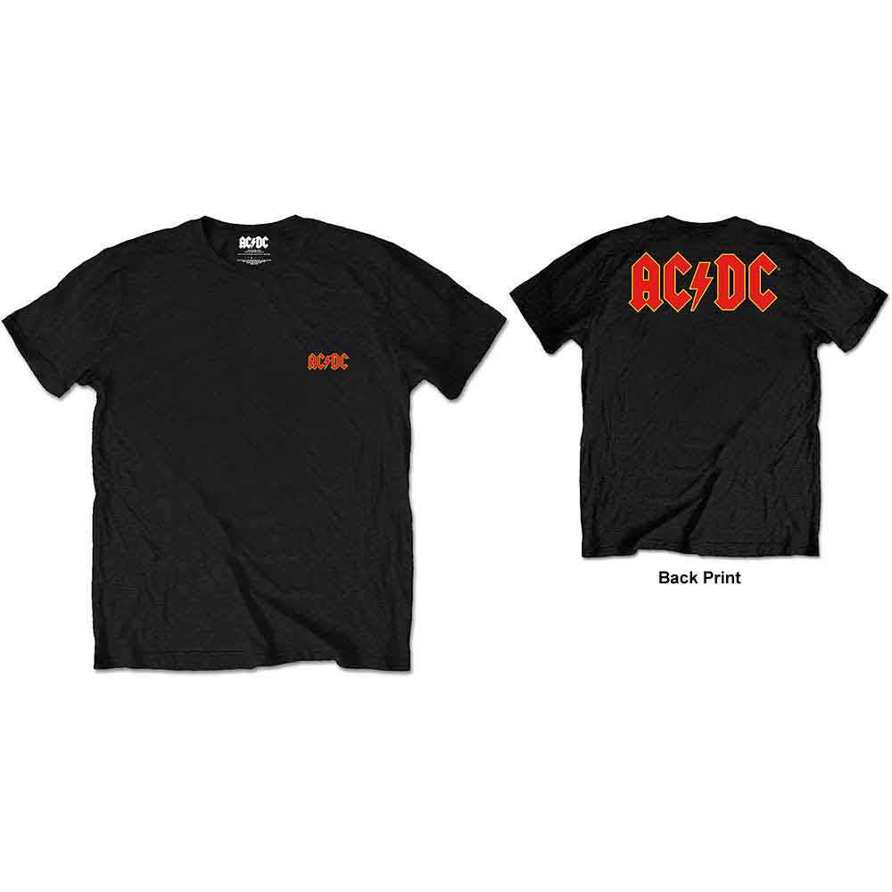 AC/DC - Logo - Front & Back Tee (T-Shirt) - Joco Records