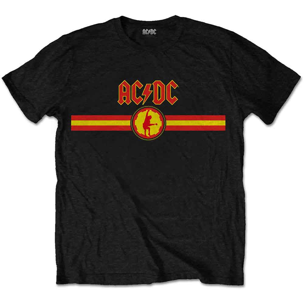AC/DC - Logo & Stripe (T-Shirt) - Joco Records