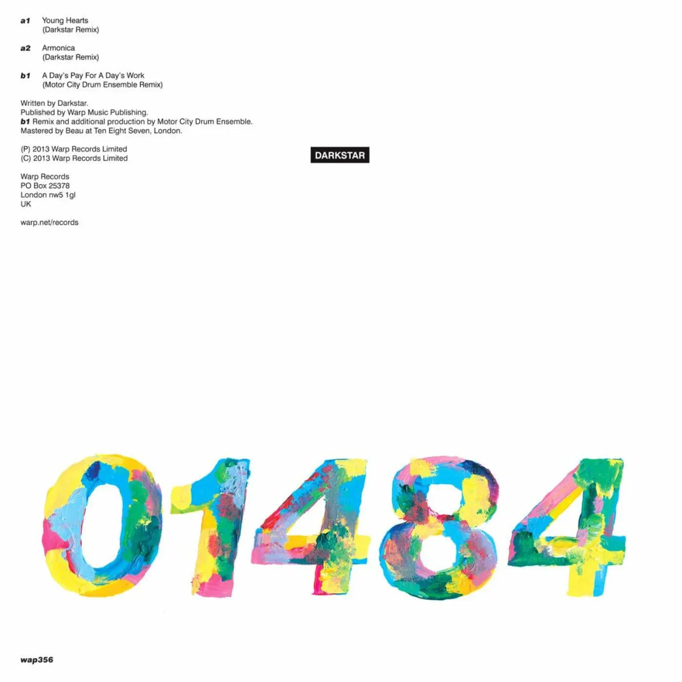 Darkstar - 1484 (Vinyl) - Joco Records