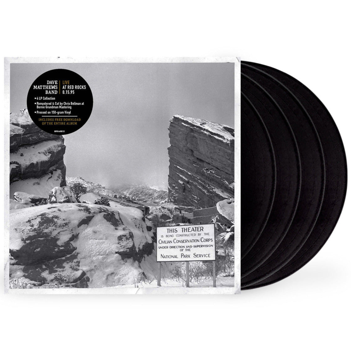 Dave Matthews Band - Live At Red Rocks 8.15.9 (Remastered, Black) (4 LP) - Joco Records