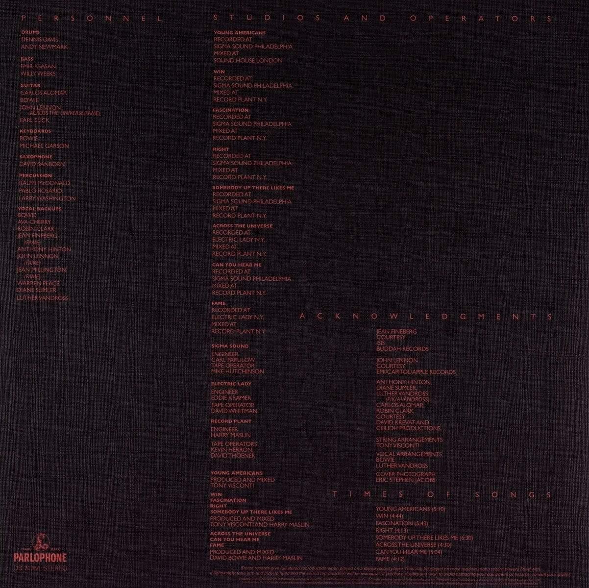 David Bowie - Young Americans (Remastered, 180 Gram) (LP) - Joco Records