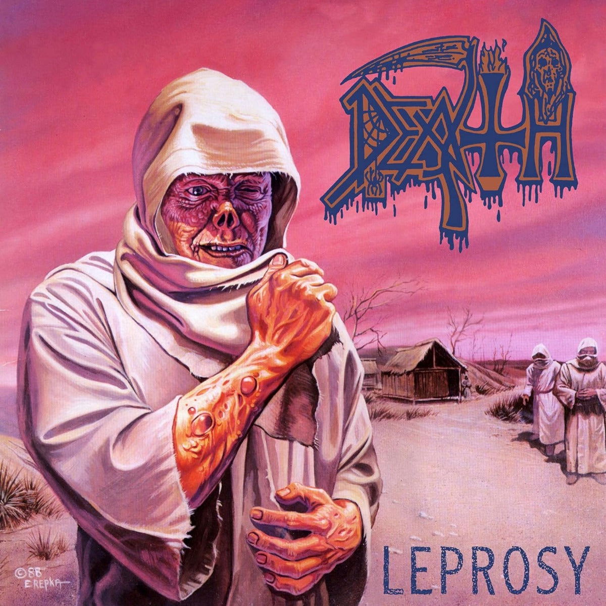 Death - Leprosy (Color Vinyl, Pink, White, Blue, Reissue) - Joco Records