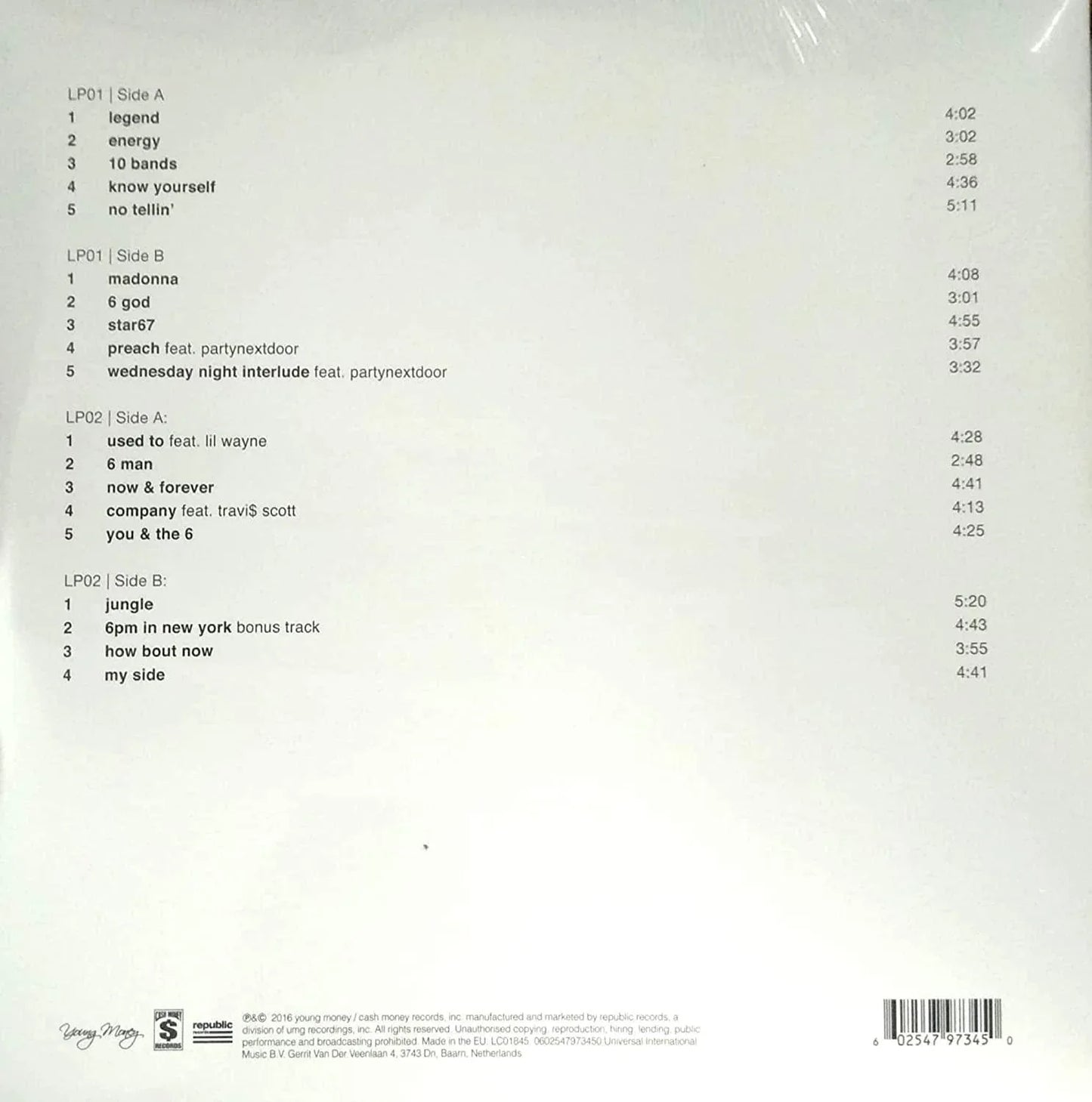 Drake - If You're Reading This It's Too Late (Explicit, Gatefold) (2 LP) - Joco Records