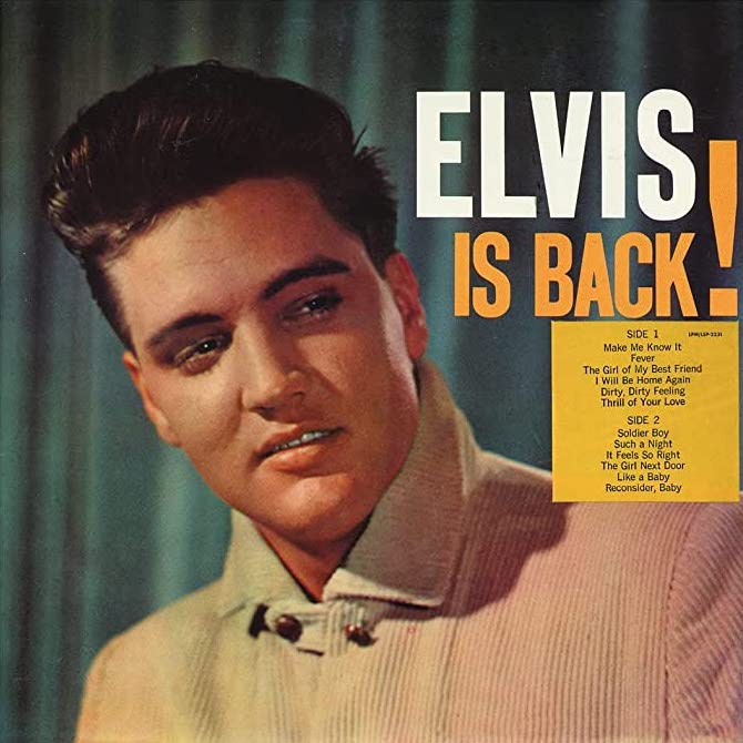 Elvis Presley - Is Back! (Limited Edition, Blue Vinyl) (LP) - Joco Records