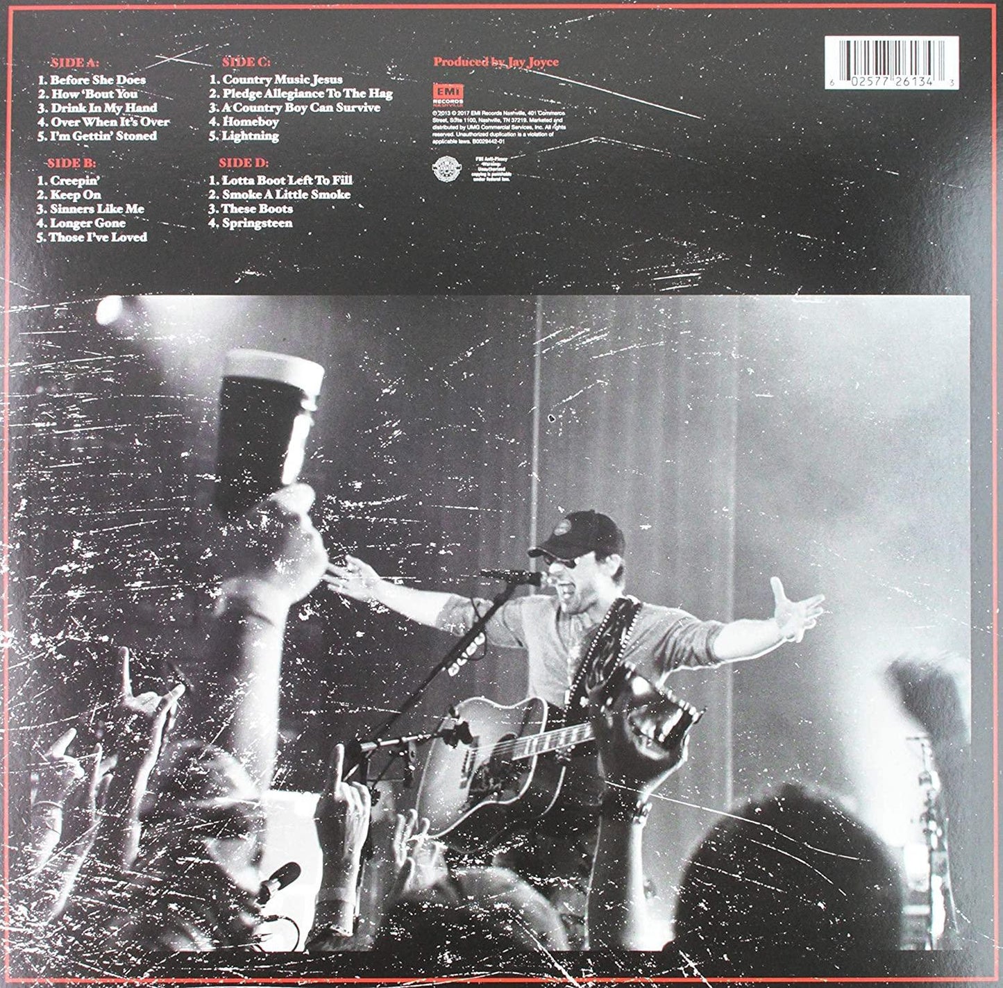 Eric Church - Caught In The Act: Live (Limited Edition, Blue Vinyl) (2 LP) - Joco Records