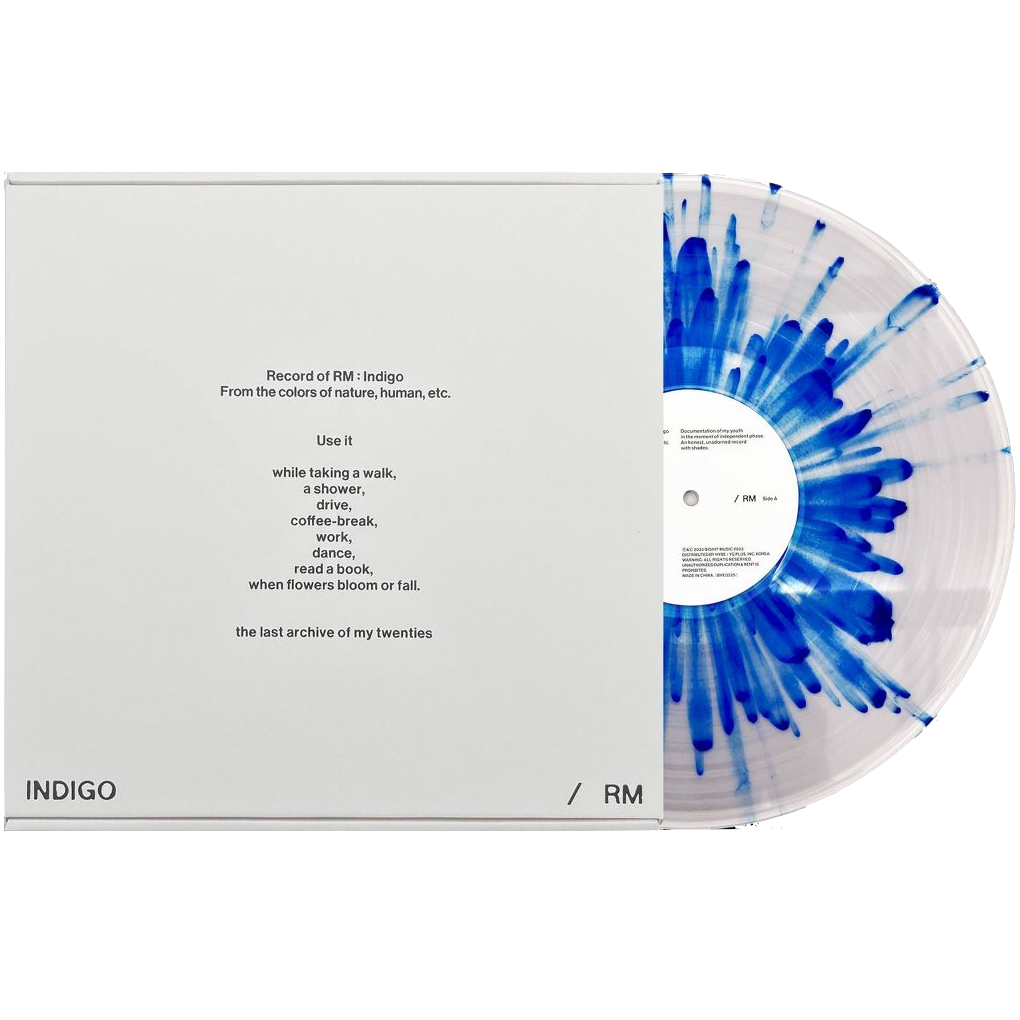 RM (BTS) - Indigo (Limited Edition, Clear & Blue Splatter Vinyl) (LP)