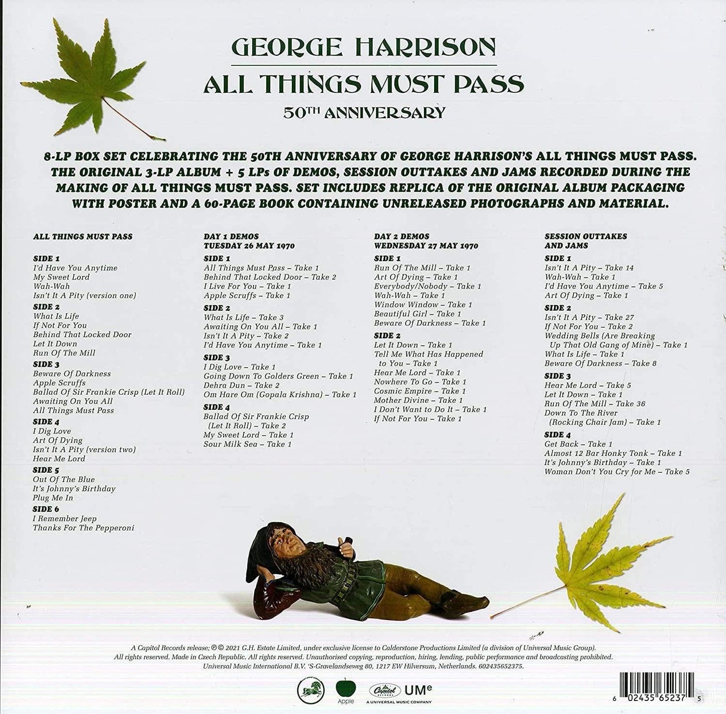 George Harrison - All Things Must Pass (Super Deluxe Box Set) (Remastered, 180 Gram) (8 LP) - Joco Records