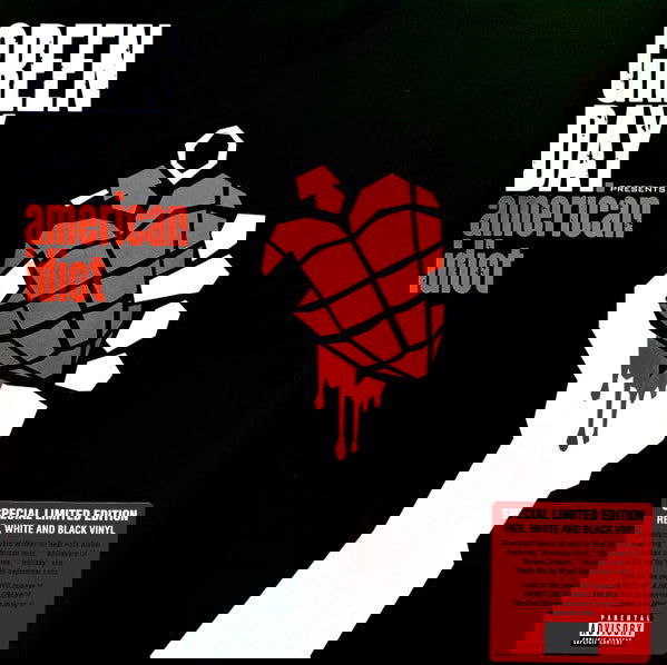 Green Day - American Idiot (Limited Edition Import, RSD Exclusive, Red & White with Black Swirls) (2 LP) - Joco Records