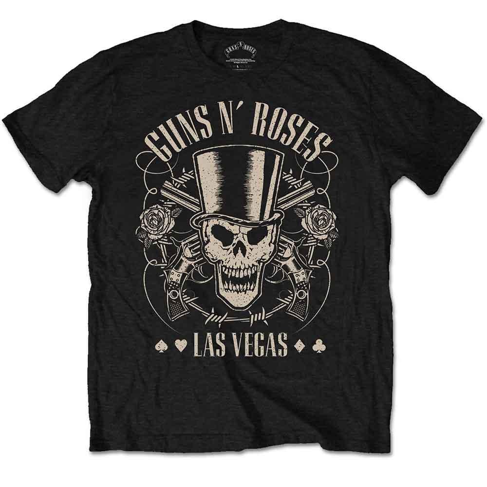 Guns N' Roses - Top Hat, Skull & Pistols Las Vegas (T-Shirt) - Joco Records