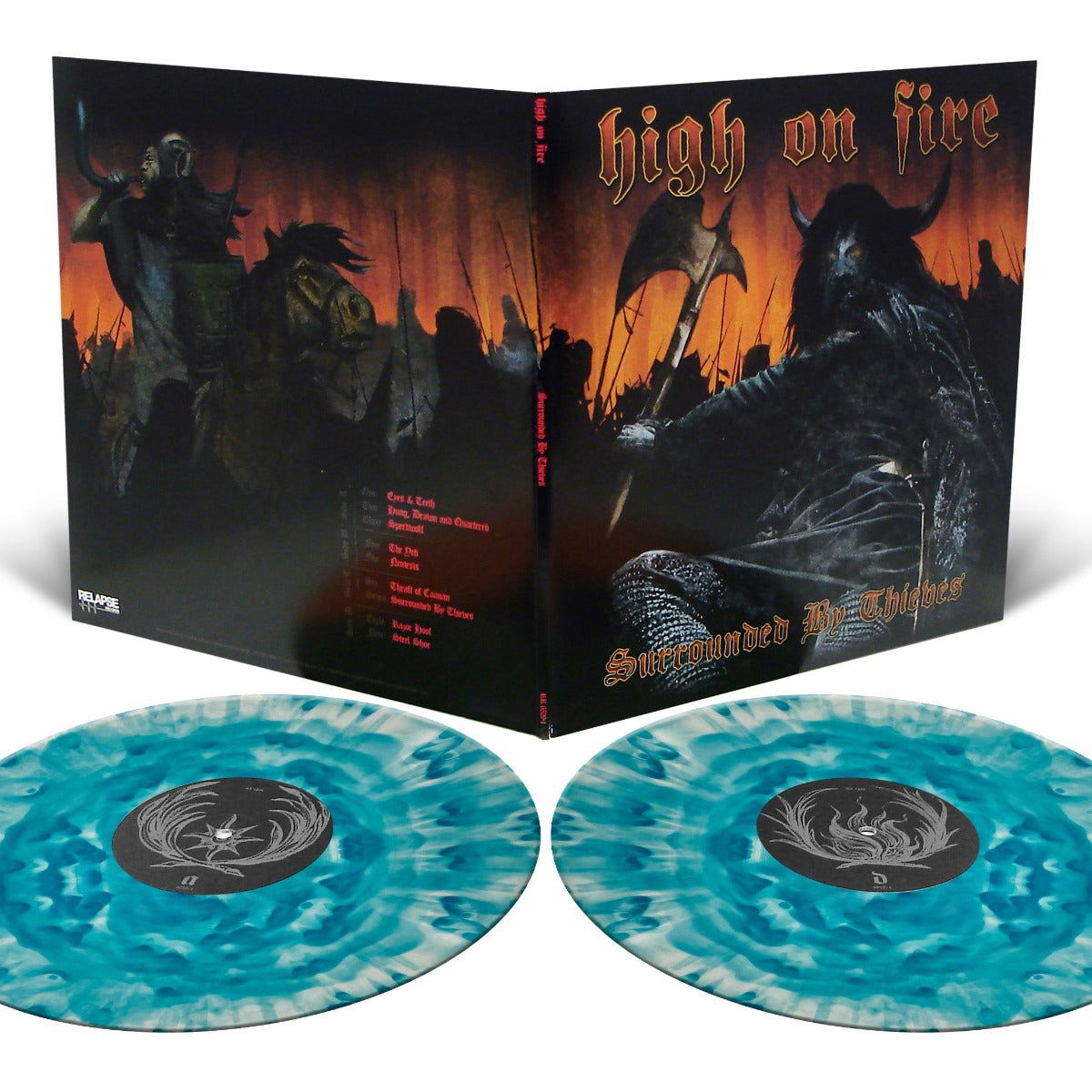 High on Fire - Surrounded By Thieves (Color Vinyl, Blue, Black) (2 LP) - Joco Records