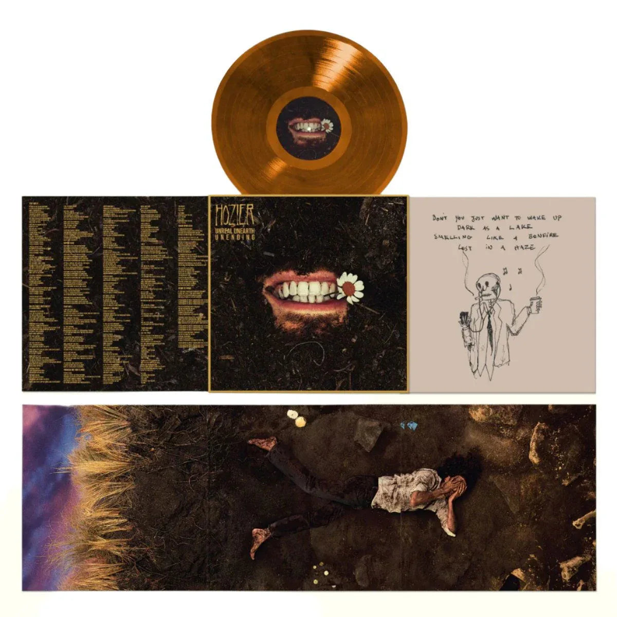 Hozier - Unreal Unearth Unending (Companion Edition, Raw Ochre Vinyl) (LP) - Joco Records