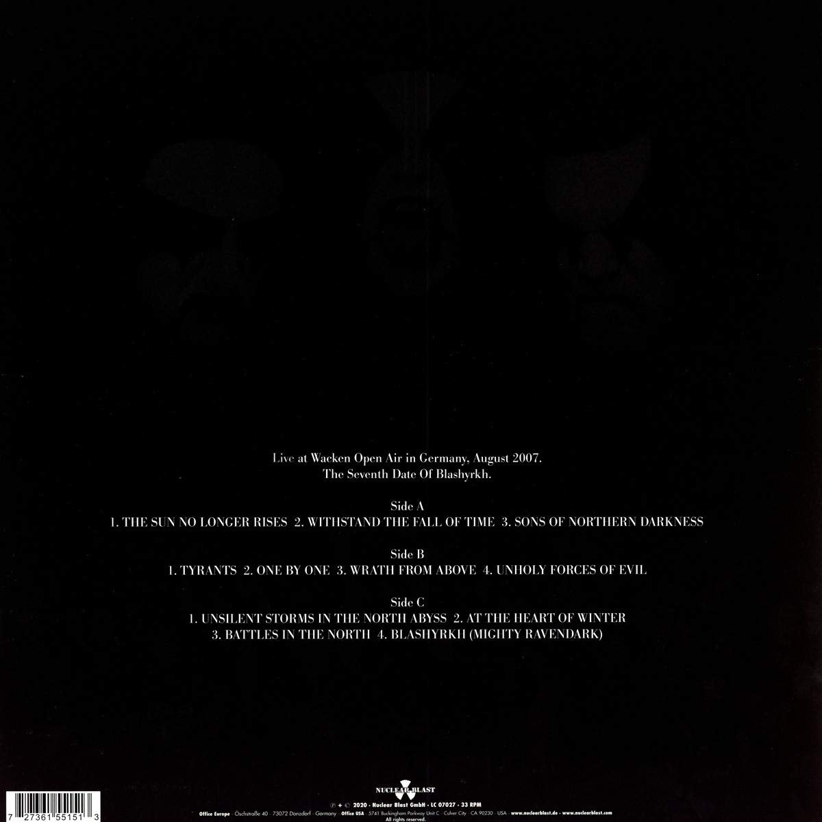 Immortal - The Seventh Date of Blashyrkh (Limited Edition, Indie Exclusive) (2 LP) - Joco Records