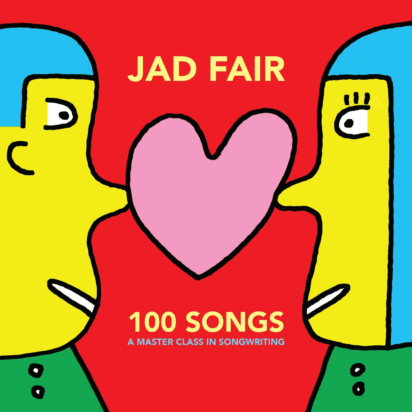 Jad Fair - 100 Songs (A Master Class In Songwriting) (Red & Yellow Vinyl) - Joco Records