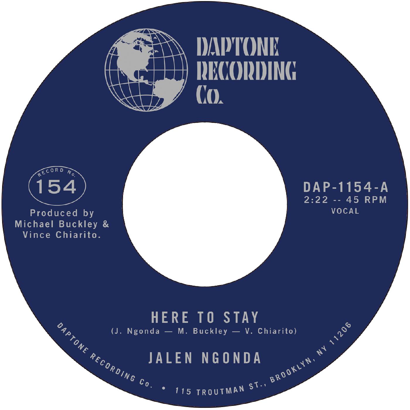 Jalen Ngonda - Here To Stay B/W If You Don't Want My Love (Vinyl) - Joco Records