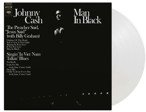 Johnny Cash - Man In Black (Limited Edition, 180 Gram Crystal Clear Vinyl) (Import) - Joco Records