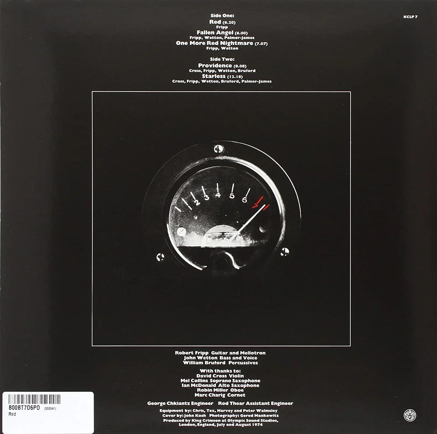 King Crimson - Red (Limited Edition, Audiophile 200 Gram) (LP) - Joco Records