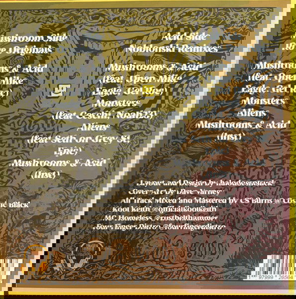 Kool Keith, MC Homeless – Mushrooms And Acid (RSD 2024 Exclusive, Color Vinyl) (LP) - Joco Records