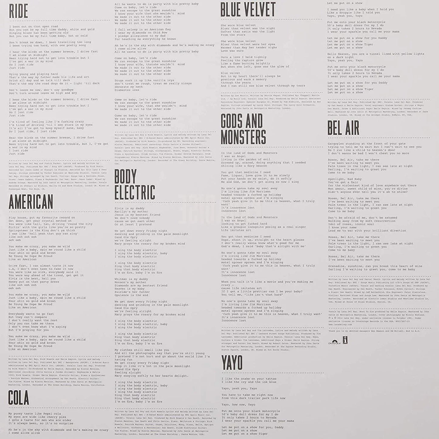 Lana Del Rey - Paradise (Explicit) (LP) - Joco Records