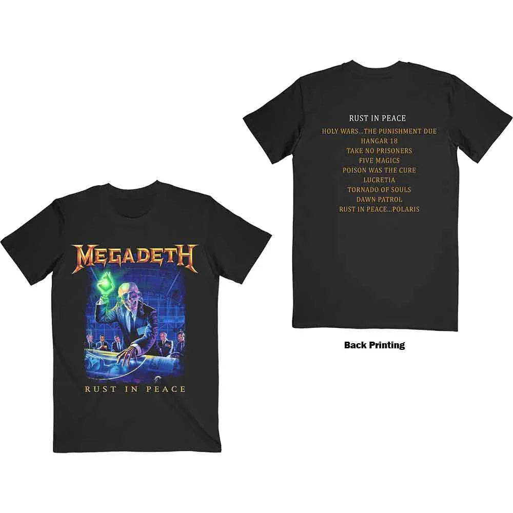 Megadeth - Rust In Peace Track List (T-Shirt) - Joco Records
