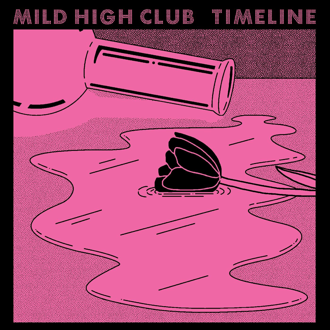 Mild High Club - Timeline (WHITE WITH PINK, BLACK & BLUE SPLATTER VINYL) - Joco Records