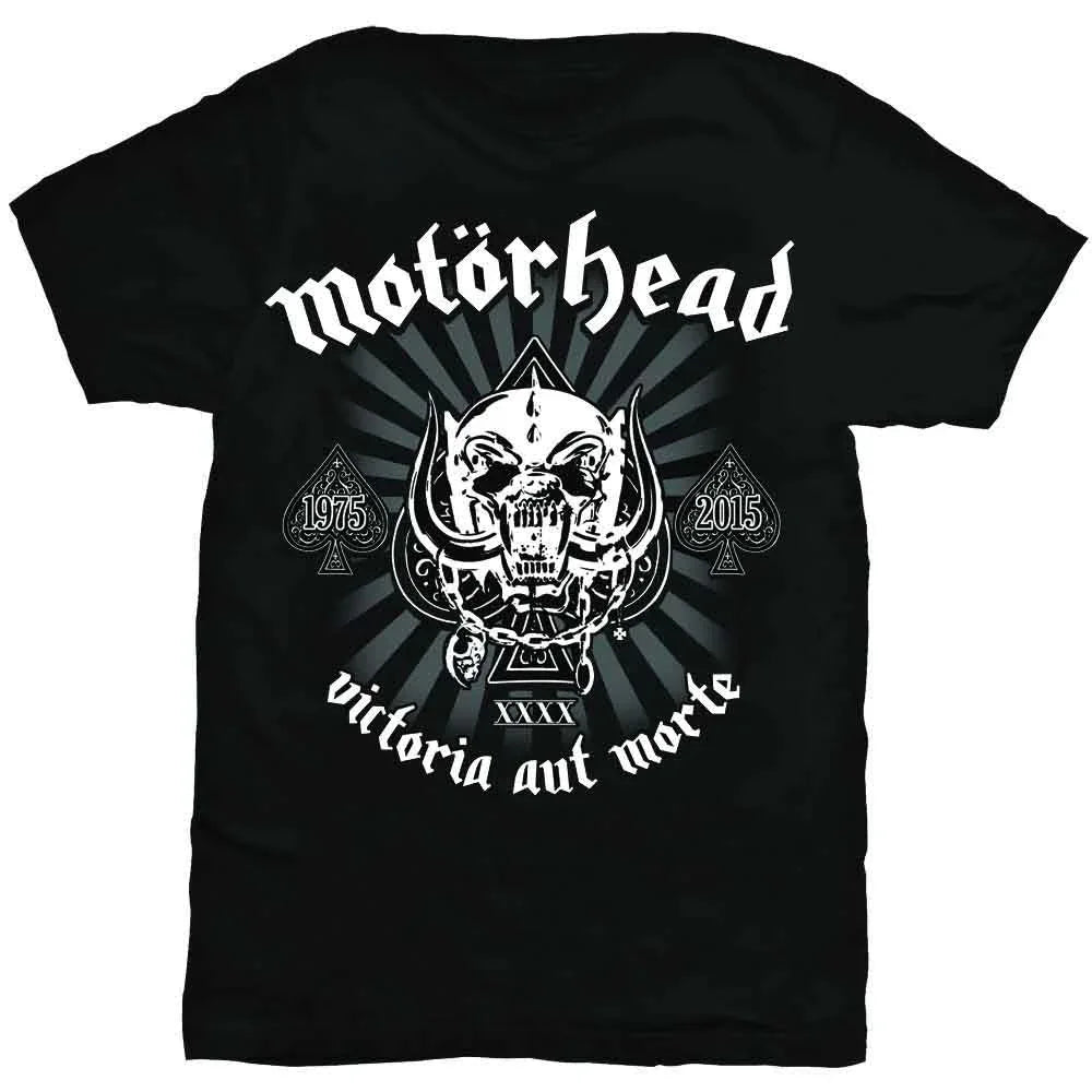 Motörhead - Victoria Aut Morte - White Text (T-Shirt) - Joco Records