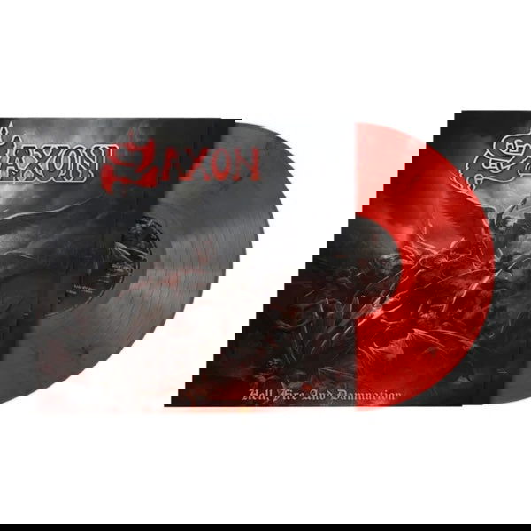 Saxon - Hell, Fire And Damnation (Indie Exclusive, Red Marbled Vinyl) (LP) - Joco Records