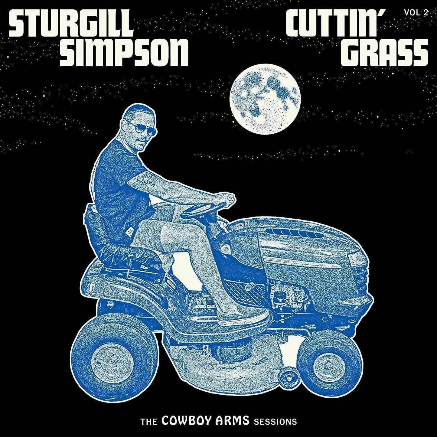 Sturgill Simpson - Cuttin' Grass Vol. 2 (Cowboy Arms Sessions) (Limited Edition, Opaque Blue & White Swirl Color) (LP) - Joco Records