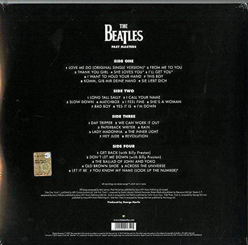 The Beatles - Past Masters 1 & 2 (Remastered, Gatefold, 180 Gram) (2 LP) - Joco Records