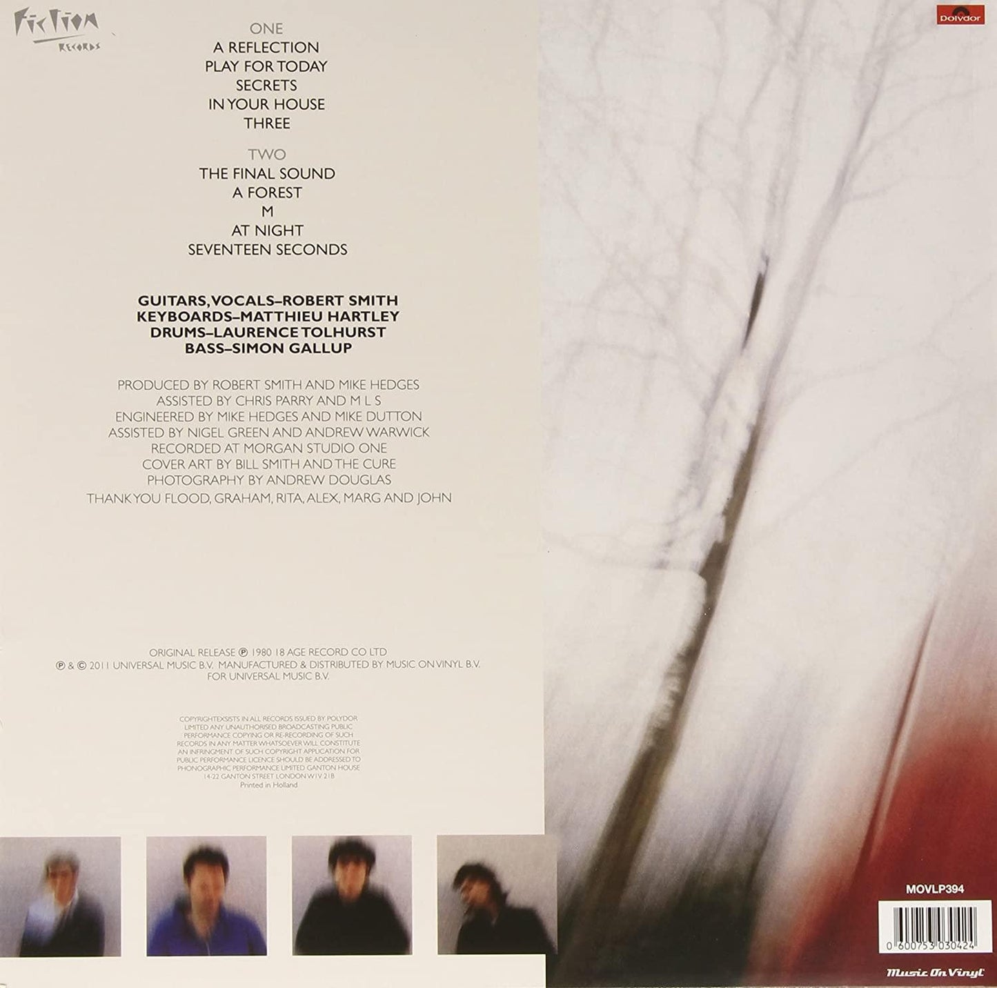The Cure - Seventeen Seconds (Import, Remastered, 180 Gram) (LP) - Joco Records