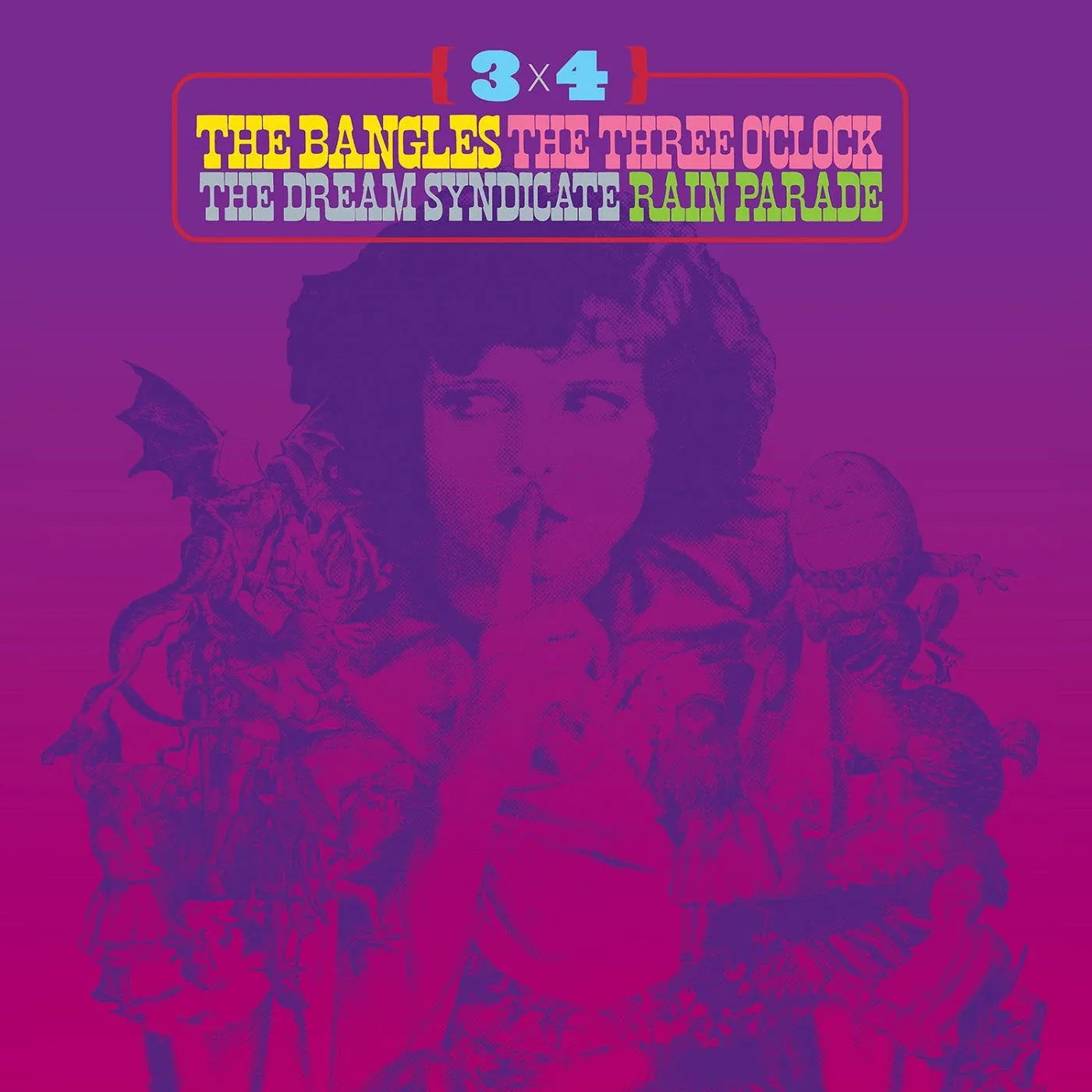 Various Artists - 3 X 4: The Bangles, The Three O'Clock, The Dream Syndicate, Rain Parade (Vinyl) - Joco Records