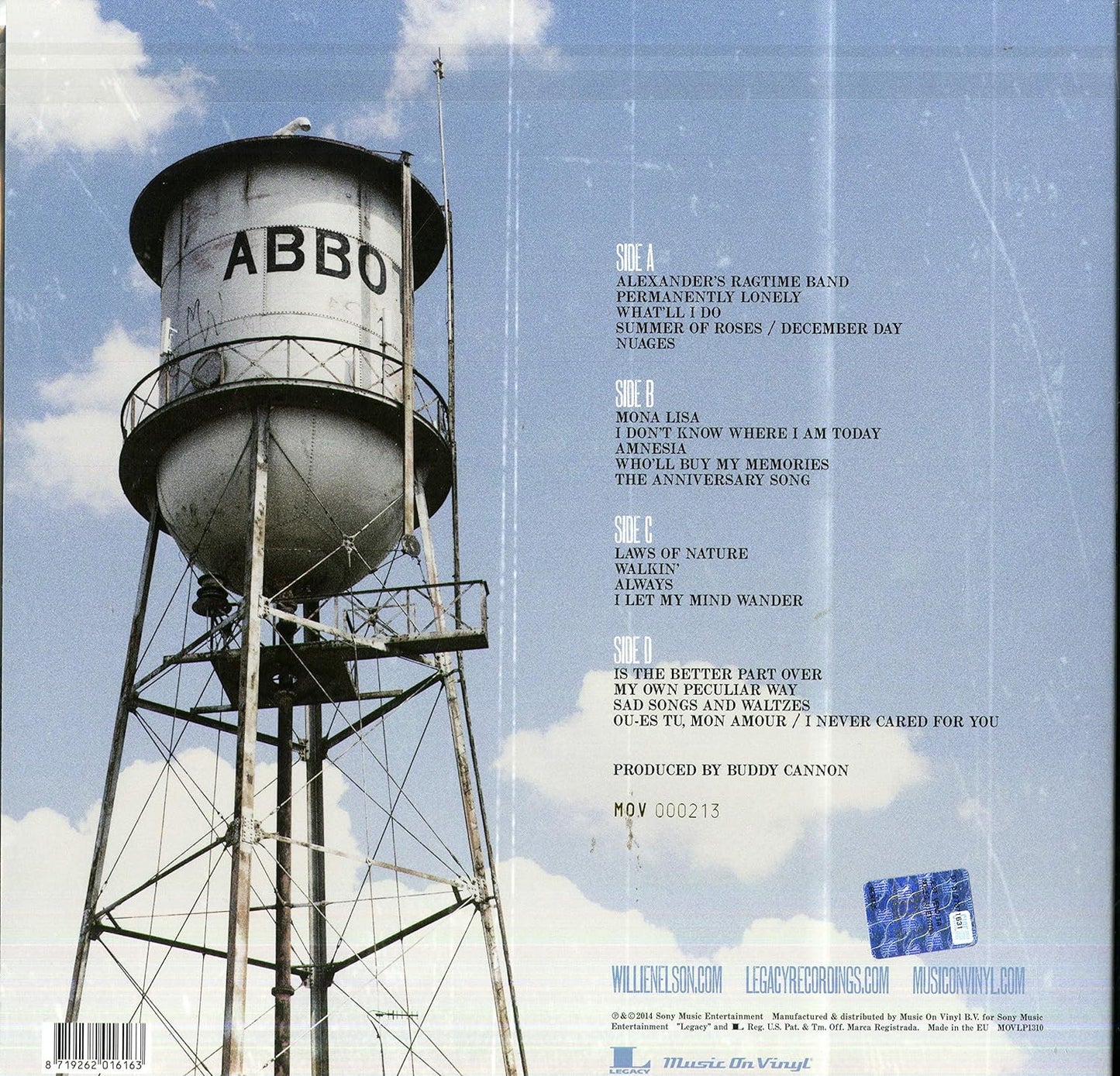 Willie Nelson & Bobbie Nelson - Willie's Stash Vol. 1: December Day (Limited Edition, White Vinyl) (2 LP) - Joco Records