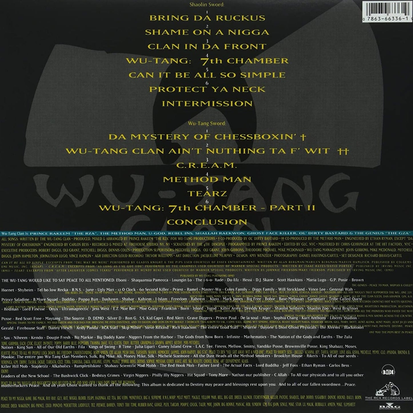 Wu-tang Clan - Enter The Wu-Tang (36 Chambers) (Explicit) (LP) - Joco Records