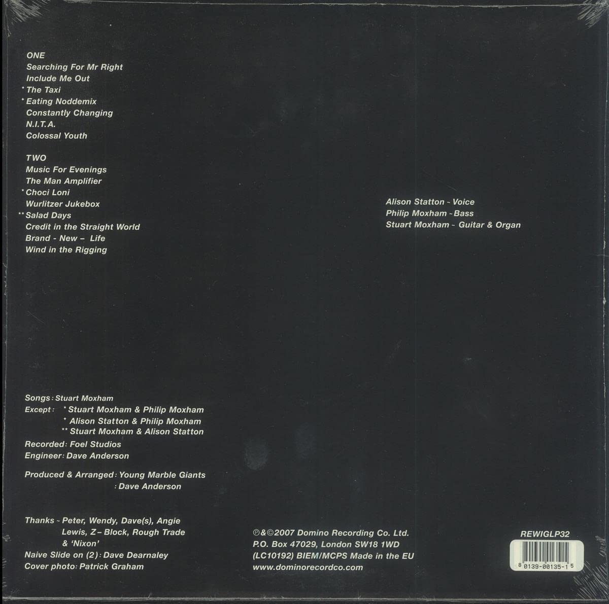 Young Marble Giants - Colossal Youth (LP) - Joco Records