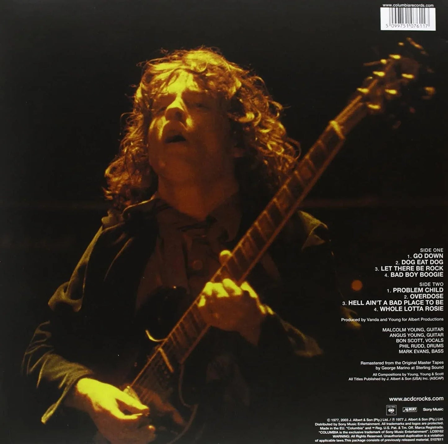 AC/DC - Let There Be Rock (Remastered, 180 Gram) (LP) - Joco Records